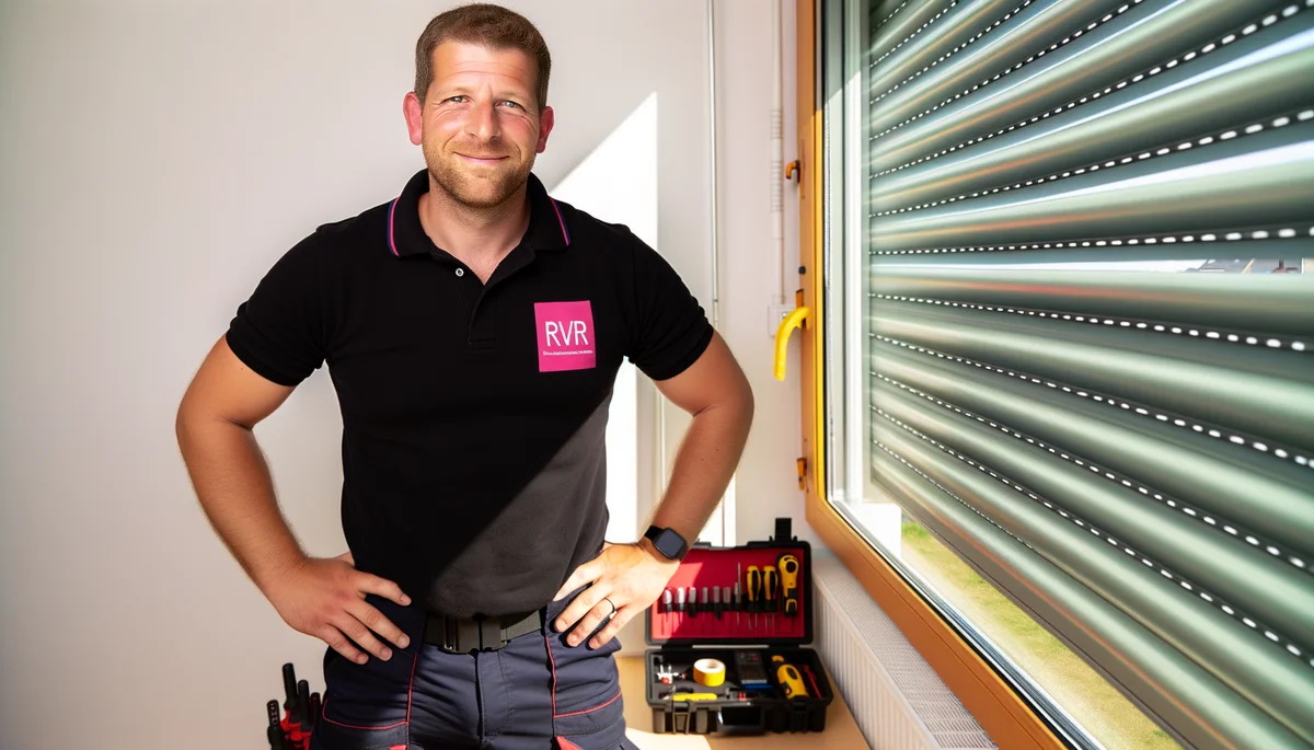 Reparateur Dépanne'Volets souriant apres intervention volet roulant a Saint-Maur-des-Fossés