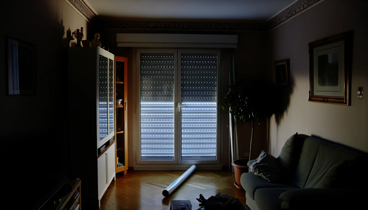 Volet roulant bloque en position fermee dans un appartement a Seine et Marne