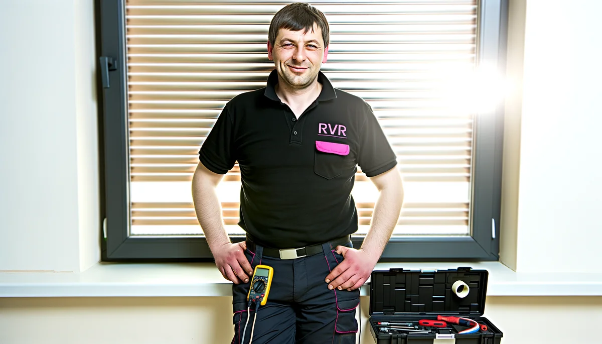 Reparateur Dépanne'Volets souriant apres intervention volet roulant a Alfortville