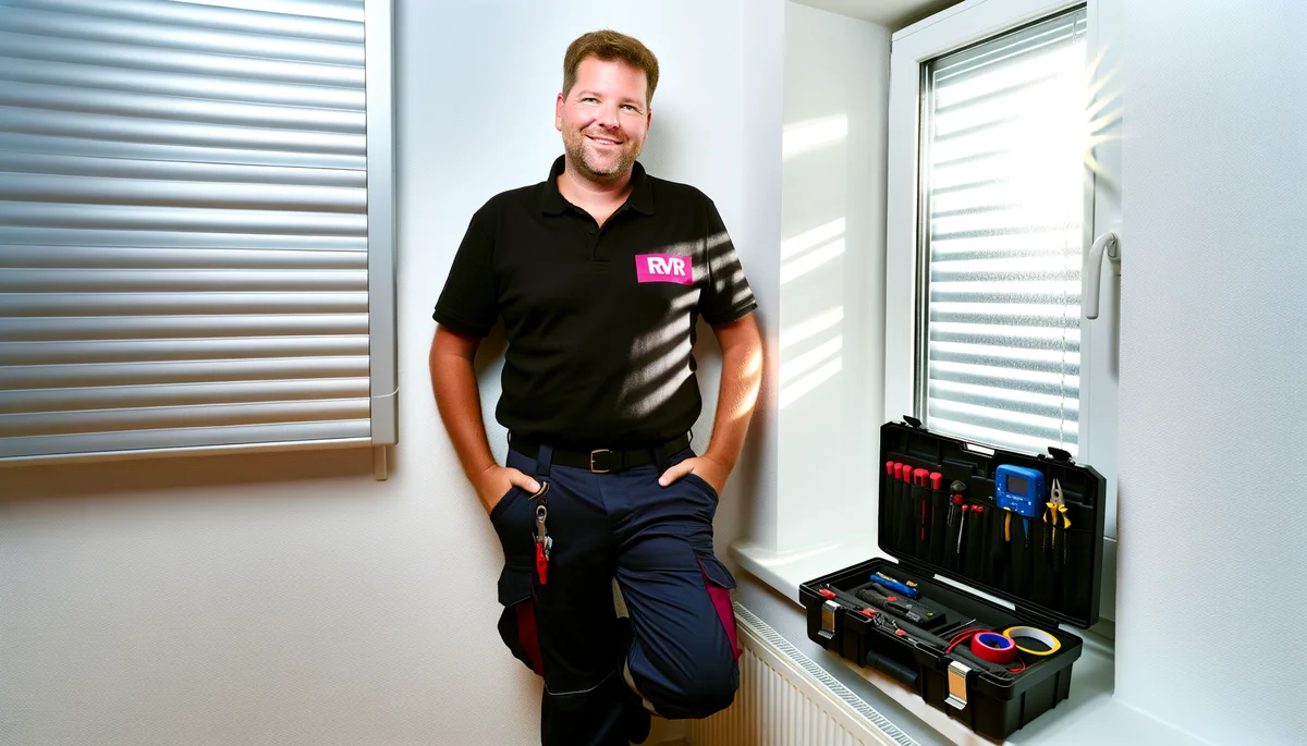 Reparateur Dépanne'Volets souriant apres intervention volet roulant a Le Perreux-sur-Marne