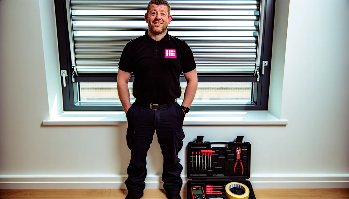 Reparateur Dépanne'Volets souriant apres intervention volet roulant a Nogent-sur-Marne